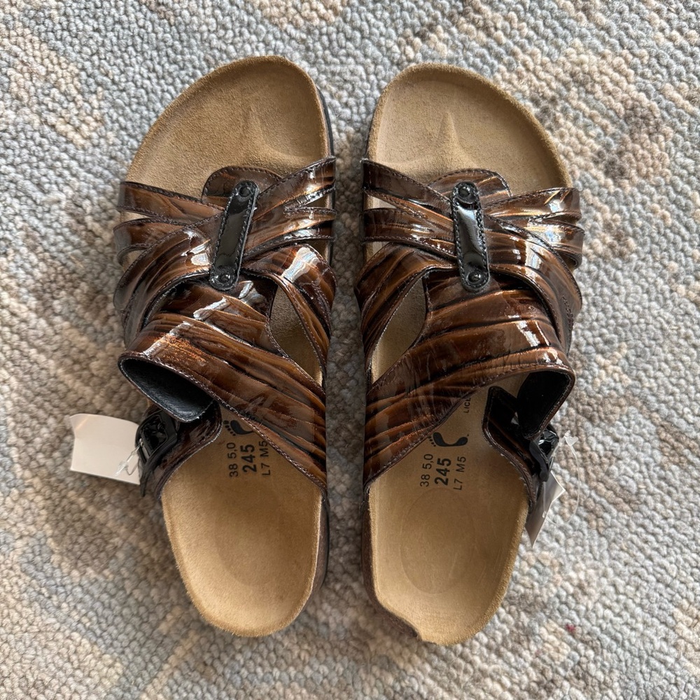 Birkenstock Betula Brown Strappy Sandals